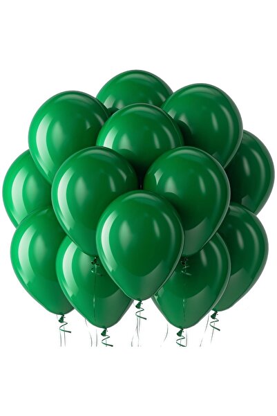 Flippy Set of 12 Standard Latex Balloons, 25 cm, Dark Green