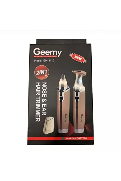 Geemy Trimmer 2 în 1 pentru nas și urechi, aparat electric pentru îndepărtarea părului facial
