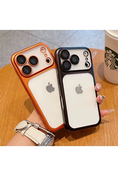 m.tk moveteck iPhone 17 Pro Max Case Full Camera Protection Metallic Shiny Color Edge Soft Silicone Lens Cover