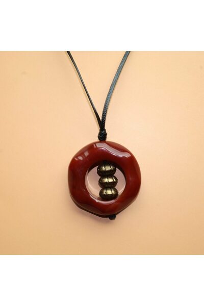 B Design jewelry Roots Kırmızı Yemen Akik Kolye