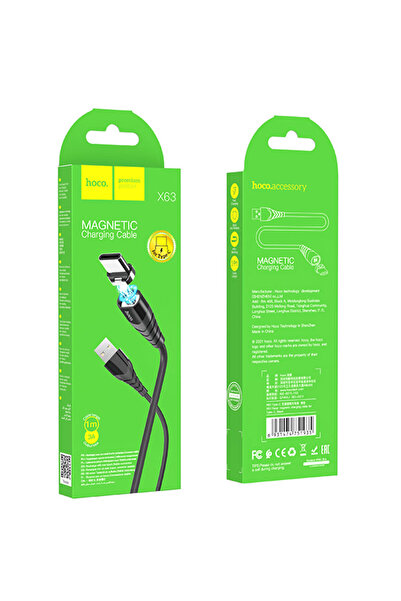 Hoco Cablu Date si Incarcare (X63), USB-A la USB-C, 18W, 2.4A, 1m, Black