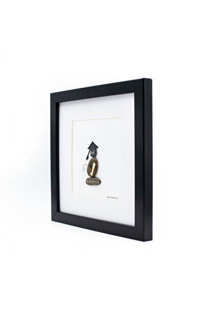 ArtMyWay Graduation Painting - Pebble Art Collection - v2 (with authentic river stones and natural elements)