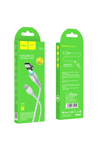 Hoco Cablu Date si Incarcare (X63), USB-A la USB-C, 18W, 2.4A, 1m, White