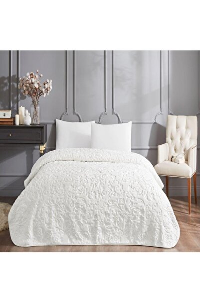 Özdilek Single Blanket Trendy Art Deco Cream