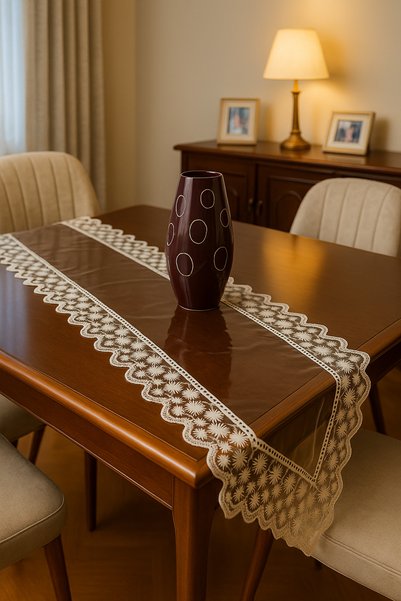 RENKLİ SANAT EVİ Transparent Runner 45 X 140