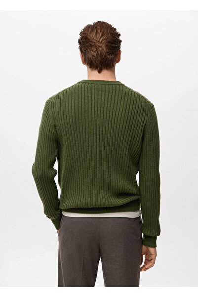 MANGO Man Yün karışımlı fitilli kazak