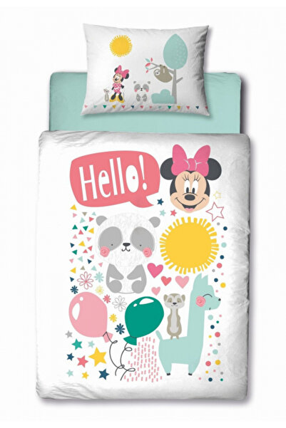 Disney Cotton bed linen Minnie Mouse Flower, 2 pieces 100 x 135 cm, 40 x 60 cm