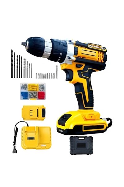 Campion Trusă de găurit cu percuție CMP, 120 EXTRA accesorii, 2 baterii de 36...