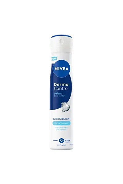 NIVEA Antiperspirant Spray Women, Derma Control Defend, 72 h, 200 ml