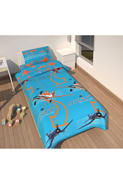 Planes Children's bed linen, Planes, 2 pieces 135x200 cm, 80x68 cm