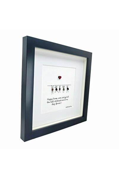 ArtMyWay CHILDHOOD Painting - Pebble Art Collection (with authentic river stones and natural elements)