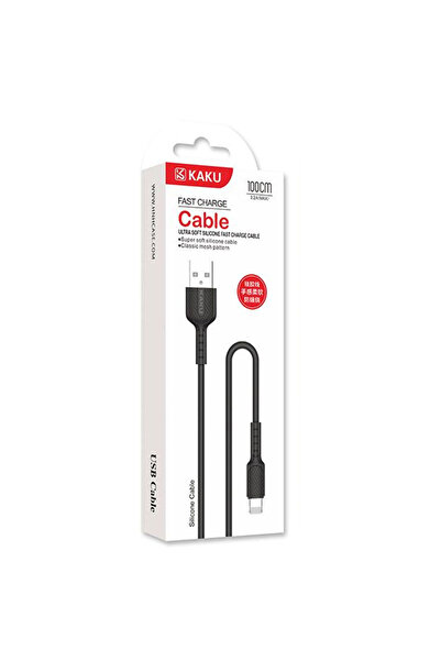 KAKU Cablu Date si Incarcare (KSC-111), USB-A la Lightning, 18W, 2.4A, 1m, Black