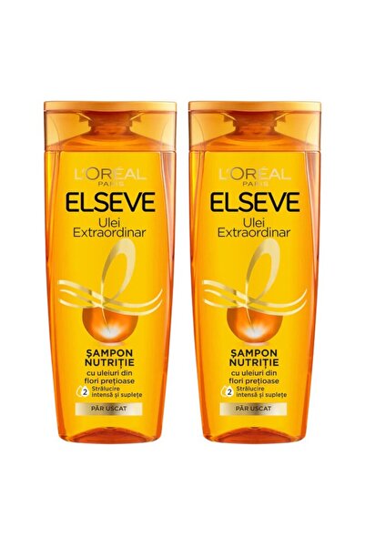 ELSEVE Set of 2 x Extraordinary Oil Shampoo, for Dry Hair, 400 ml
