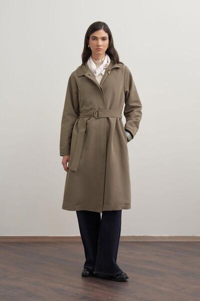 ALLDAY Μακρύ καμπαρντίνα με ζώνη