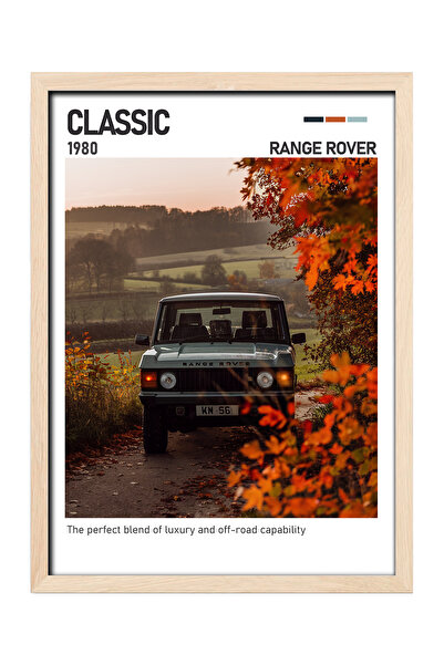 gxe.art Pictură cu poster cu cadru din lemn Chevrolet Classic Pickup – Retro ...