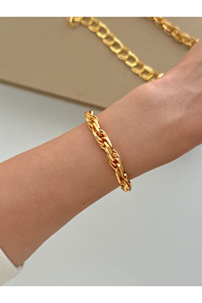 YOUES JEWELRY Jeweler Model Chain Gold Women's Bracelet