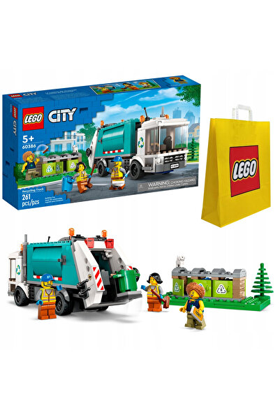 LEGO CITY BLOCKS 60386 Recycling Truck - Garbage Truck Construction Set