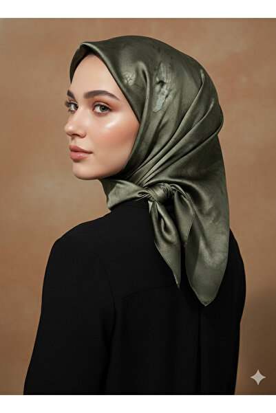 Armine 100% Sura Silk Scarf – Nostalgia Series – Non-Slip Tok Posture Khaki G...