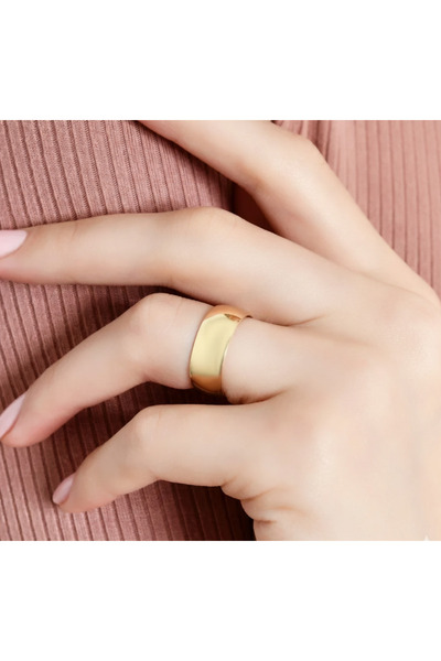 Üresinler Kuyumculuk 7MM Klasik Bombeli 8 Ayar Altın Alyans