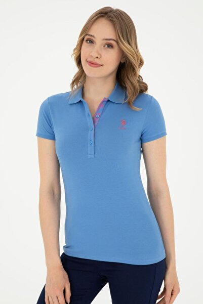 U.S. Polo Assn. Women's Basic Polo Neck T-Shirt