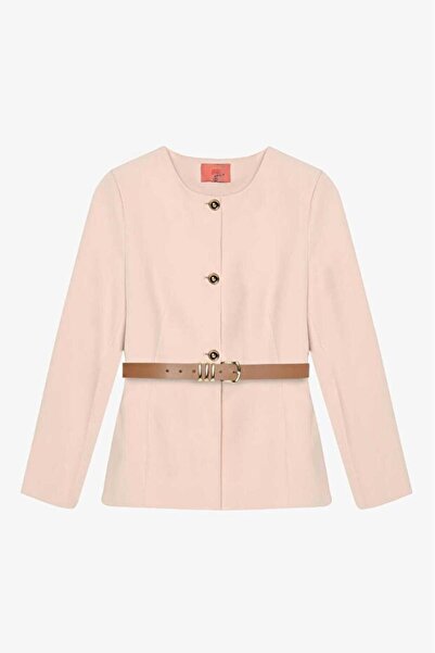 Shoe Box By Quzu سترة كوزو بتفاصيل حزام