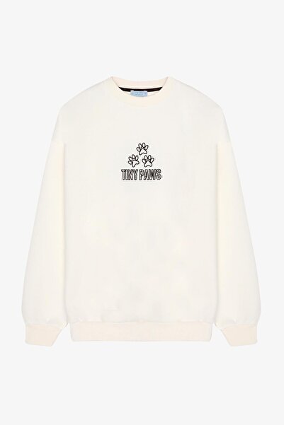 Shoe Box By Quzu Quzu 01243 Hanorac pentru femei cu imprimeu și broderie tricou