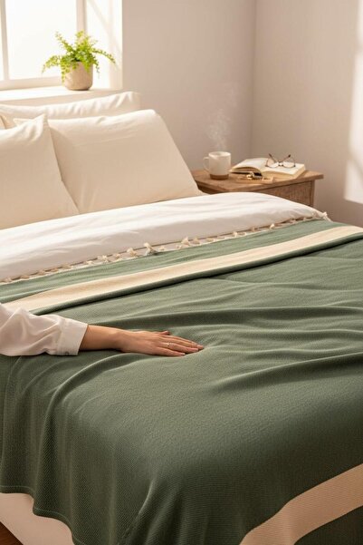 TECHTACT 100% Natural Cotton Double Pique 200X320 cm Soft Textured, Lightweig...