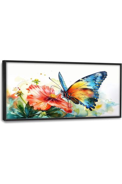 ALAYRA International لوحة فنية جدارية قماشية جميلة بإطار خارجي مقاس 50×100 سم...