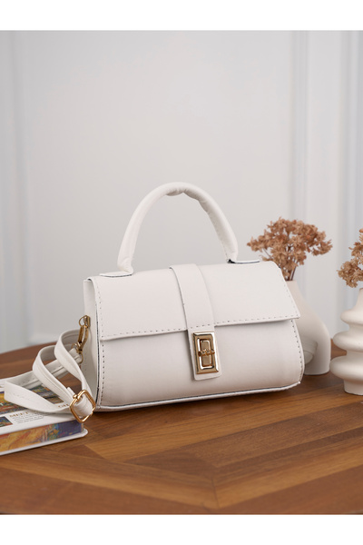 Rivina Women's Mini Lock Detailed Crossbody Hand and Shoulder Bag