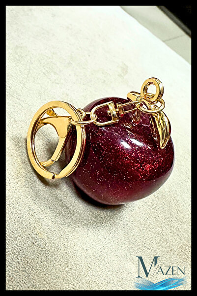 MAZEN Large Size Glittery Fruit Keychain & Bag Charm | Premium Quality | Strawberry – Cherry – Apple Models