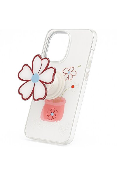 OSG Xiaomi Redmi Note 14 Pro 5g Compatible Popsocket 3D Adhesive Hand Grip Shock Absorbing Case