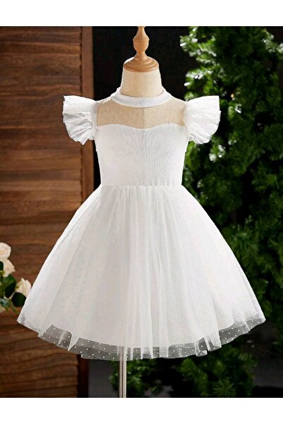 OEM Rochita Alba, fetite 6 ani, 116 cm