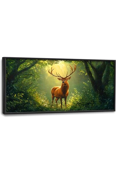 ALAYRA International لوحة فنية جدارية قماشية جميلة بإطار خارجي مقاس 50×100 سم...