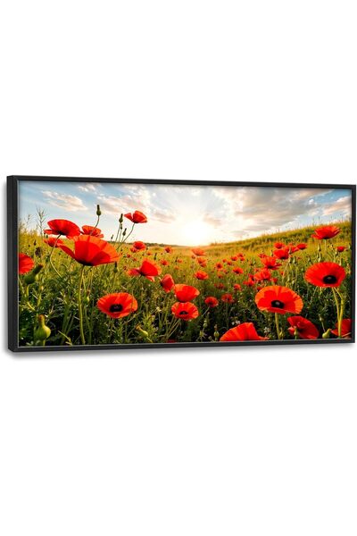 ALAYRA International لوحة فنية جدارية قماشية جميلة بإطار خارجي مقاس 50×100 سم...