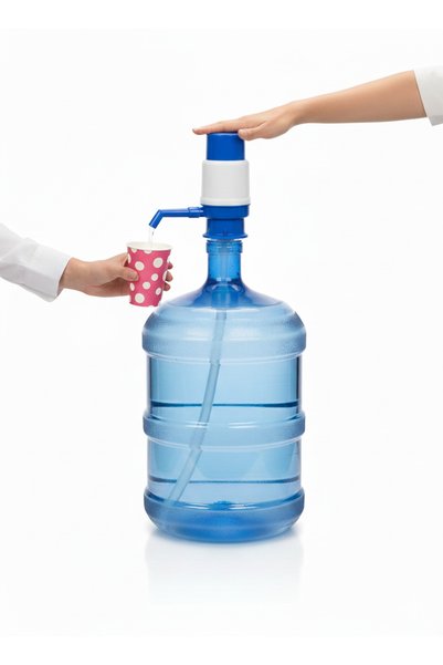 Trendora Manual Drinking Water Pump for 3–5 Gallon Bottles | No Battery Hand Press Dispenser | Food-Grade