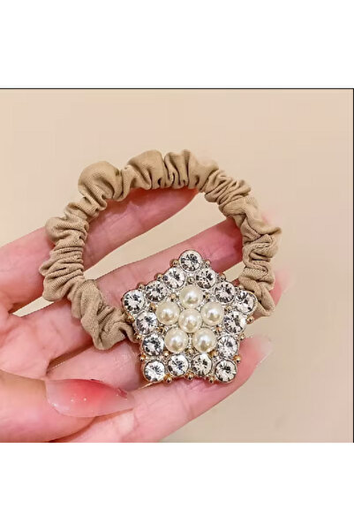 TChic 4-Piece Brooch Detailed Rubber Buckle