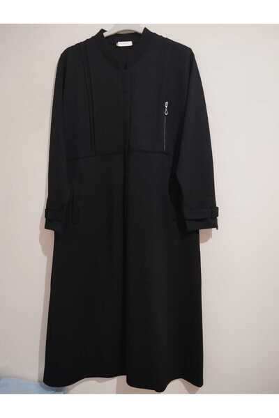 anne moda ankara Seasonal, Premium Quality Spring Coat, Easy to Iron Fabric, Long Coat/Overcoat with Hidden Buttons