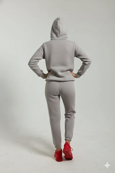 fh fashionhere Women's Hooded Kangaroo Pocket 3 Thread Fleece Inside Soft Tracksuit Set