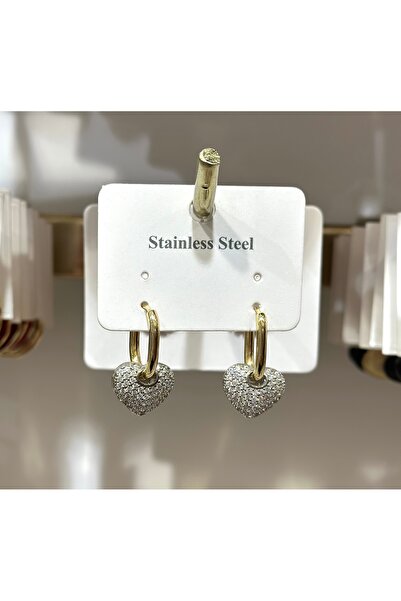 stainles steel أقراط على شكل قلب من الفولاذ المقاوم للصدأ