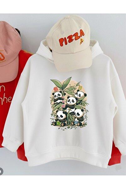 LORVEX Oversized Children's Sweatshirt – Sweet Pandas Printed