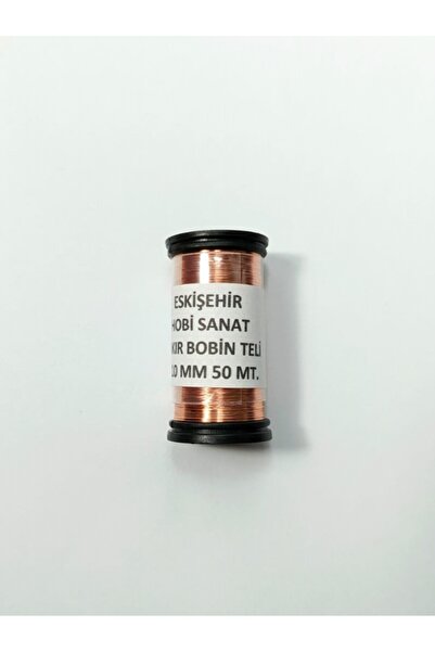 Eskişehir hobi sanat 0.10 Mm 50 Metre Emaye Kaplı Bakır Bobin Teli 0.1 Mm