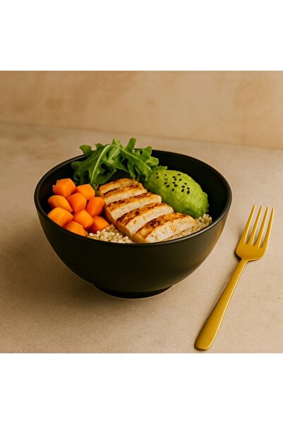 Viejo Valle Black ceramic bowl, 16.5 cm, H 7cm, round shape