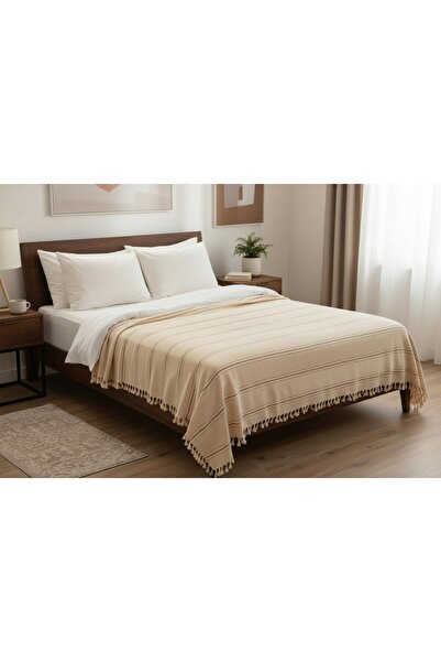 TECHTACT بطانية مزدوجة من القطن الطبيعي 100% مقاس 200x240 سم، ناعمة الملمس، خ...