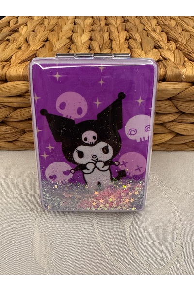 winingo 2Y Shop Kuromi Sulu Simli Çanta Aynası (2 Taraflı)