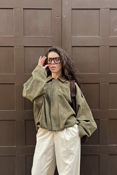 Perryes Women's Premium Suede Epaulet Bomber Jacket