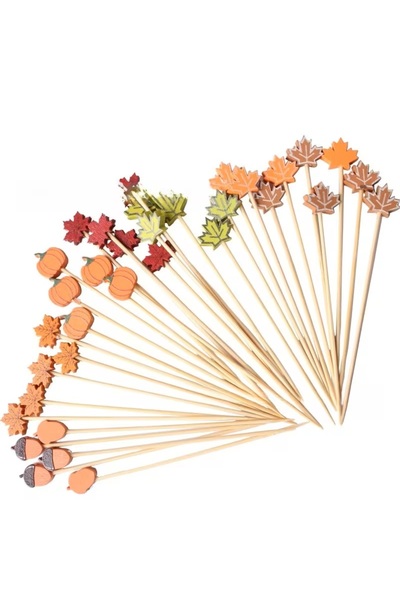 Erkin Kozmetik Autumn Toothpick Set 100 Pieces Long