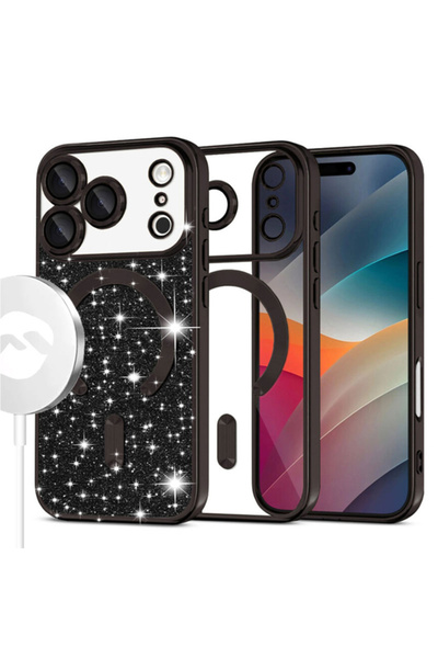 Apple Husa MagSparks » iPhone 17 Pro, Sclipici, Strat Dublu, Capac Lentilă, N...