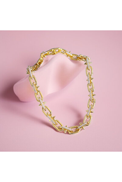 REBORN DESIGN Zircon Stone Spiky Ring Model Vip Exculusive Series Women's Necklace