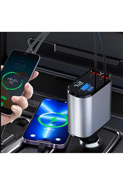 SP Multi-port car charger with 2 cables and 2 ports