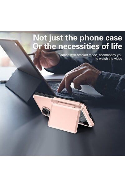 Flippy Rose gold card slot phone case for iPhone 17